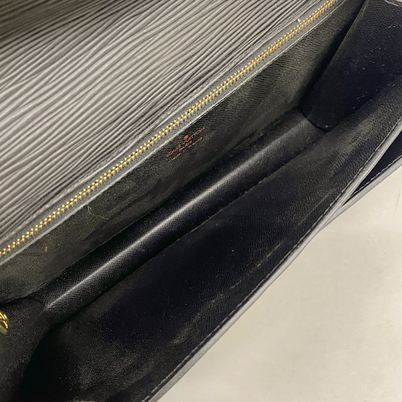 【6ia0552】ルイヴィトン クラッチバッグ エピ ポシェットセリエドラゴンヌ M52612 ノワール【中古】メンズ