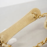 【6ia0557】シャネル ハンドバッグ チェーンショルダー インザミックス レザー ベージュ ゴールド金具 2wayバッグ【中古】レディース