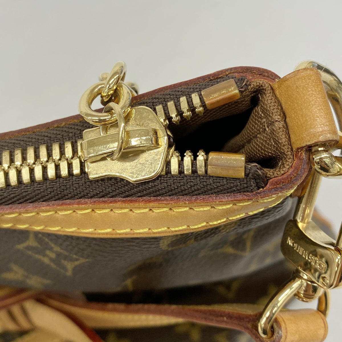 【6ia0567】ルイヴィトン ハンドバッグ モノグラム パレルモPM M40145 ブラウン 2wayバッグ【中古】レディース