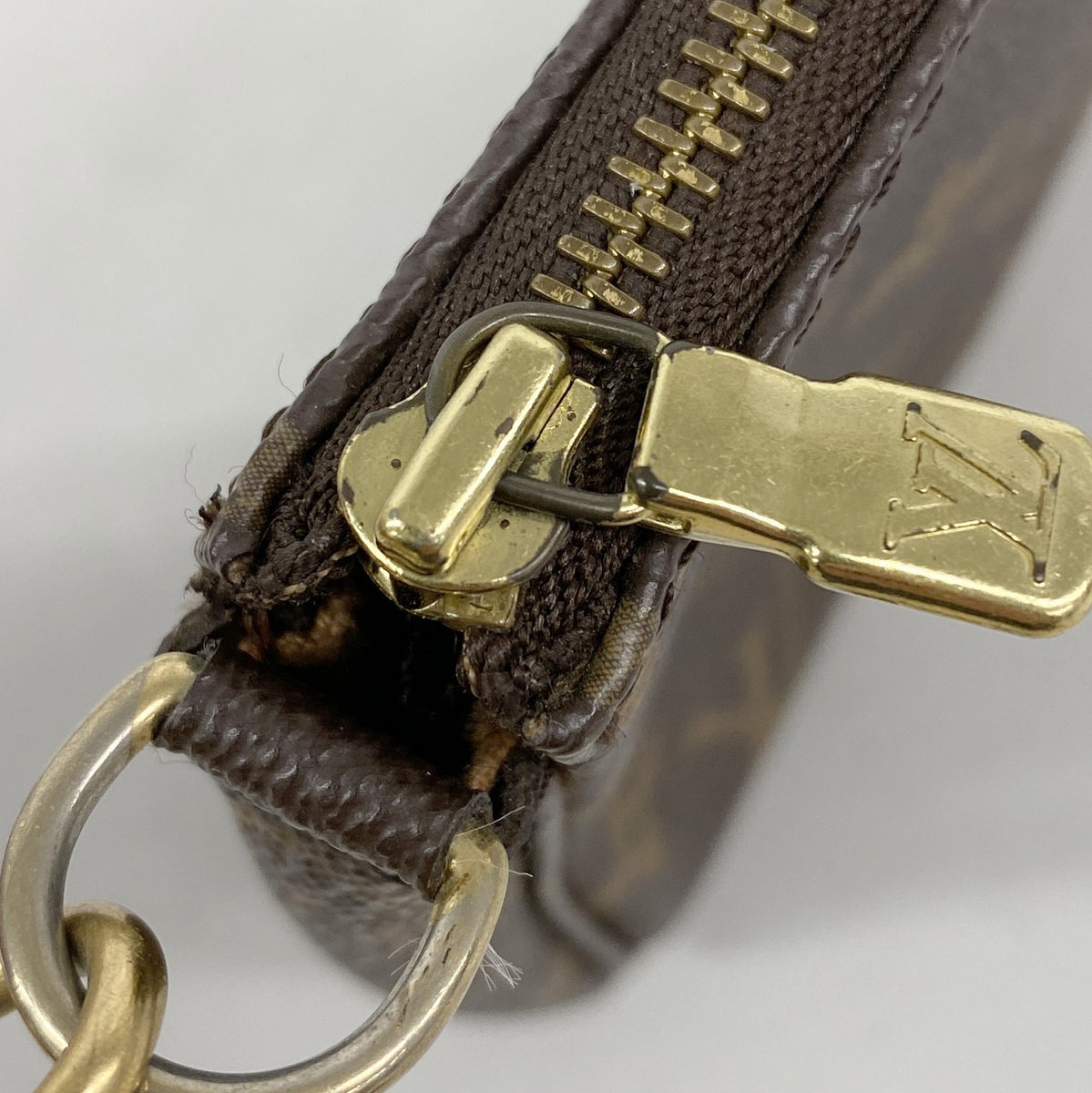 【6ia0570】ルイヴィトン ポーチ モノグラム ポシェットアクセソワール M51980 ブラウン【中古】レディース