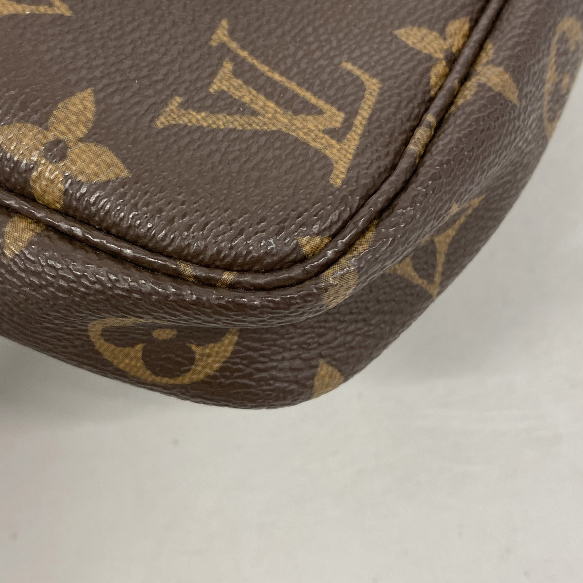 【6ia0570】ルイヴィトン ポーチ モノグラム ポシェットアクセソワール M51980 ブラウン【中古】レディース