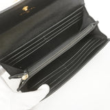 【6ia0574】シャネル 長財布 ボーイシャネル キャビアスキン ブラック ゴールド金具【中古】レディース