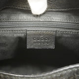 【6ia0596】グッチ ショルダーバッグ グッチシマ 233608 レザー ブラック シャンパンゴールド金具【中古】レディース