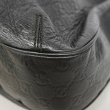 【6ia0596】グッチ ショルダーバッグ グッチシマ 233608 レザー ブラック シャンパンゴールド金具【中古】レディース