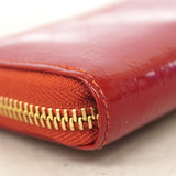 【6ia0602】グッチ コインケース マイクログッチシマ 268750 エナメル レッド シャンパンゴールド金具【中古】レディース