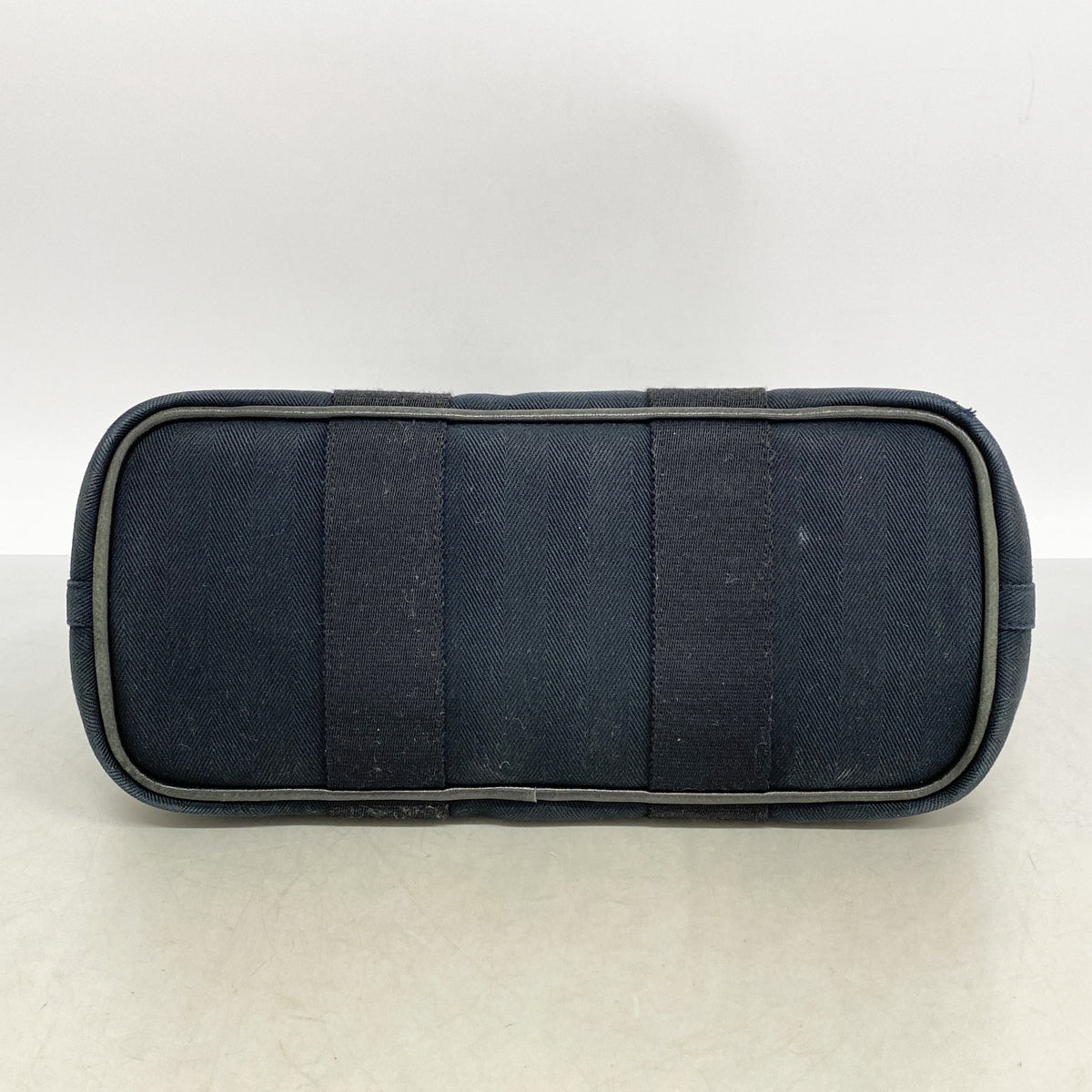 【6ia0603-k】エルメス トートバッグ ヴァルパライソPM トワルシェブロン ブラック シルバー金具【中古】レディース