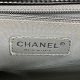 【6ia0607-k】シャネル ショルダーバッグ ボーイシャネル チェーンショルダー レザー ブラック シルバー金具【中古】レディース