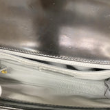【6ia0607-k】シャネル ショルダーバッグ ボーイシャネル チェーンショルダー レザー ブラック シルバー金具【中古】レディース