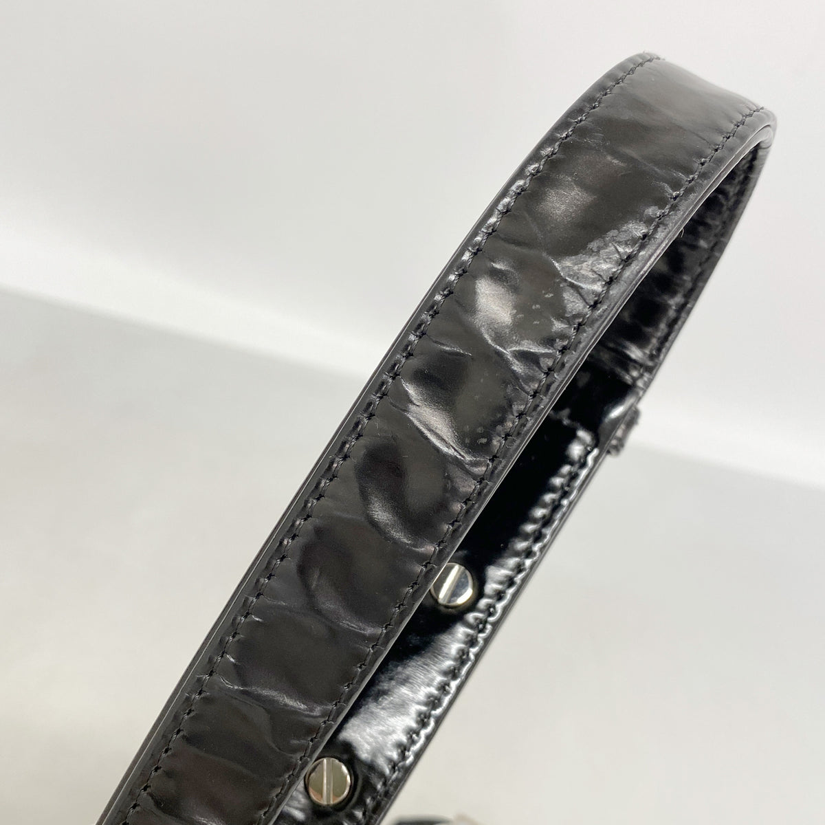 【6ia0607-k】シャネル ショルダーバッグ ボーイシャネル チェーンショルダー レザー ブラック シルバー金具【中古】レディース