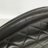 【6ia0608-k】シャネル ハンドバッグ マトラッセ ラムスキン ブラック ゴールド金具【中古】レディース