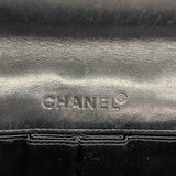 【6ia0609-k】シャネル ショルダーバッグ チョコバー チェーンショルダー ラムスキン ブラック シルバー金具【中古】レディース
