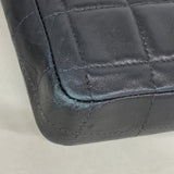 【6ia0609-k】シャネル ショルダーバッグ チョコバー チェーンショルダー ラムスキン ブラック シルバー金具【中古】レディース