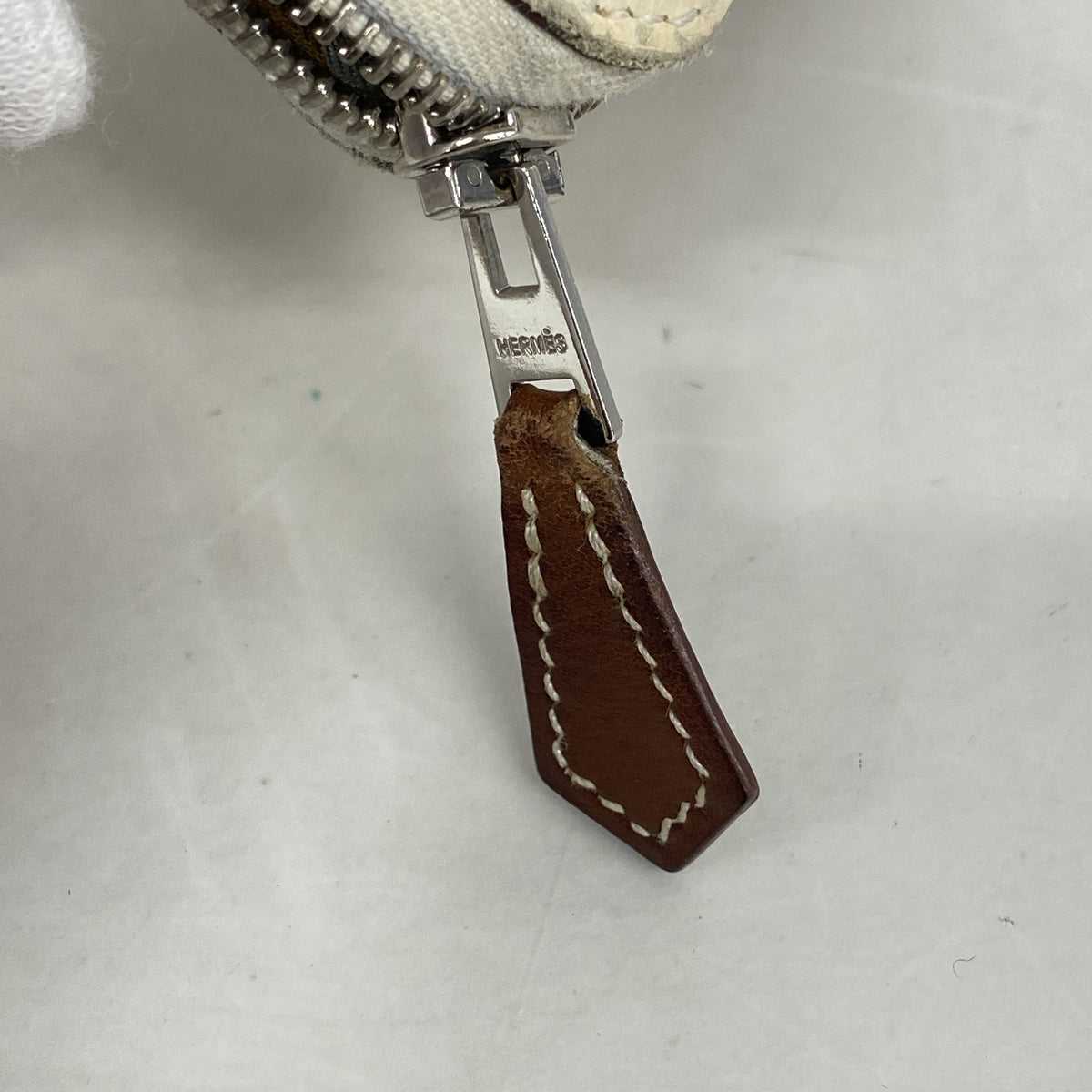 【6ia0614】エルメス 長財布 アザップロングシルクイン ヴォーエプソン ナタ シルバー金具 Y刻印【中古】レディース