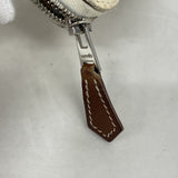 【6ia0614】エルメス 長財布 アザップロングシルクイン ヴォーエプソン ナタ シルバー金具 Y刻印【中古】レディース
