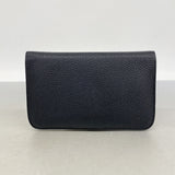 【6ia0615】エルメス 長財布 ドゴンGM トゴ ブラック ゴールド金具 □J刻印【中古】メンズ レディース ユニセックス