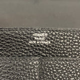 【6ia0615】エルメス 長財布 ドゴンGM トゴ ブラック ゴールド金具 □J刻印【中古】メンズ レディース ユニセックス