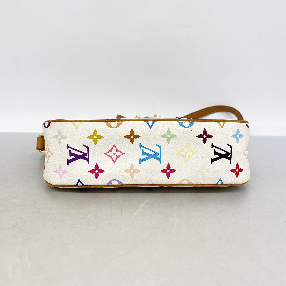 【6ia0620】ルイヴィトン ショルダーバッグ モノグラム・マルチカラー ソローニュ M92661 ブロン【中古】レディース