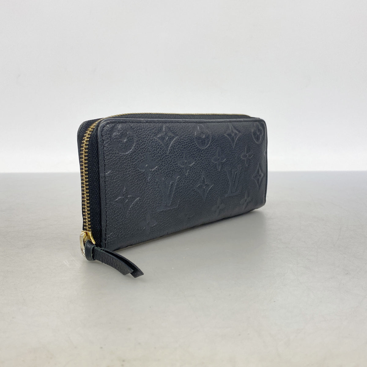 【6ia0623】ルイヴィトン 長財布 モノグラム・アンプラント ポルトフォイユクレマンス M60171 ノワール【中古】レディース