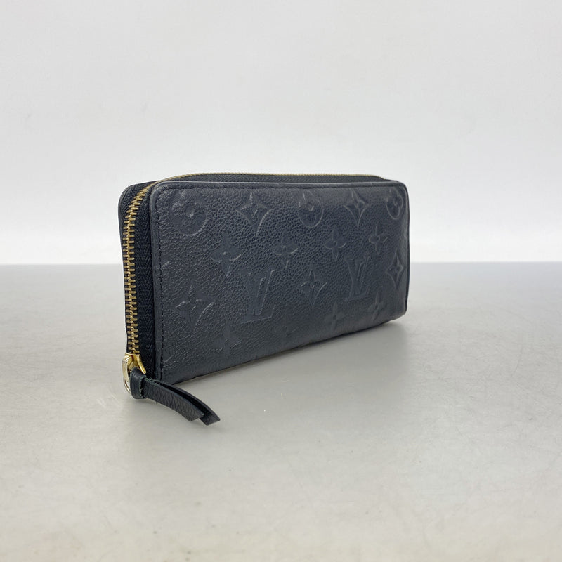 【6ia0623】ルイヴィトン 長財布 モノグラム・アンプラント ポルトフォイユクレマンス M60171 ノワール【中古】レディース