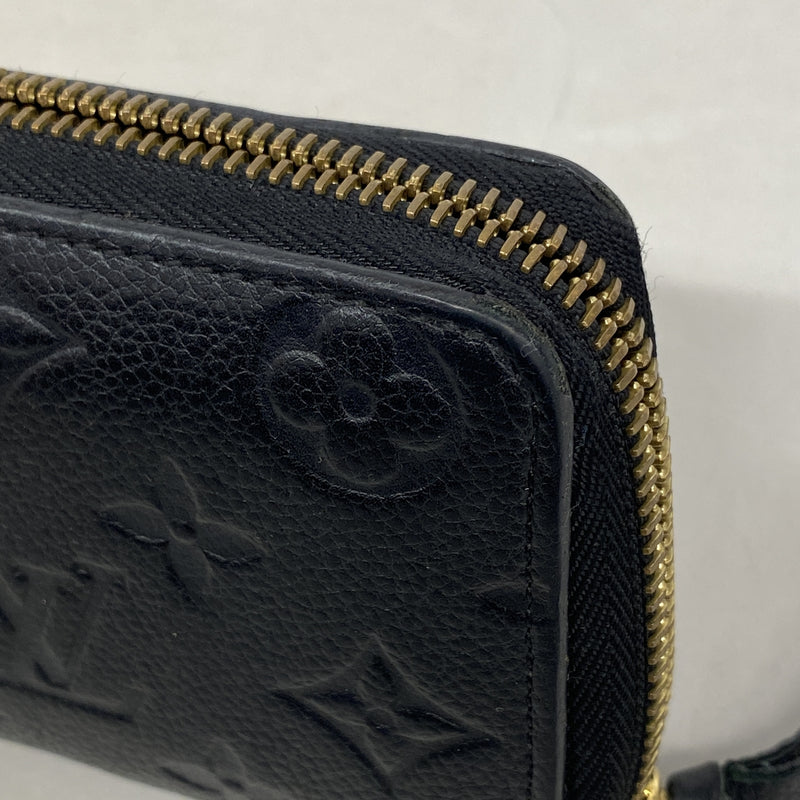 【6ia0623】ルイヴィトン 長財布 モノグラム・アンプラント ポルトフォイユクレマンス M60171 ノワール【中古】レディース