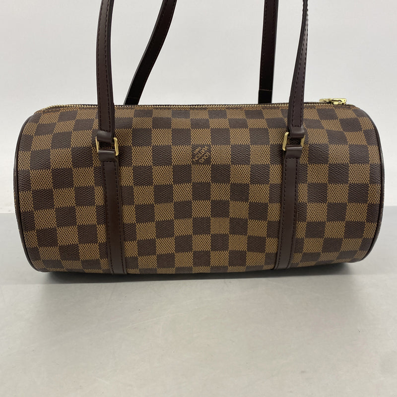 【6ia0638】ルイヴィトン ハンドバッグ ダミエ パピヨン30 N51303 エベヌ【中古】レディース