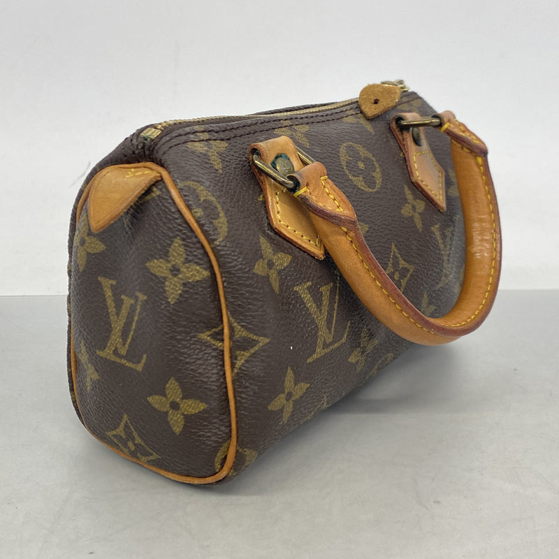 【6ia0640】ルイヴィトン ハンドバッグ モノグラム ミニスピーディ M41534 ブラウン【中古】レディース