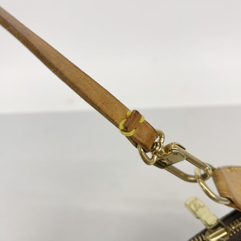【6ia0642】ルイヴィトン ポーチ モノグラム ポシェットアクセソワール M51980 ブラウン【中古】レディース