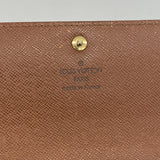 【6ia0672】ルイヴィトン 長財布 モノグラム ポシェットポルトモネクレディ M61725 ブラウン【中古】レディース
