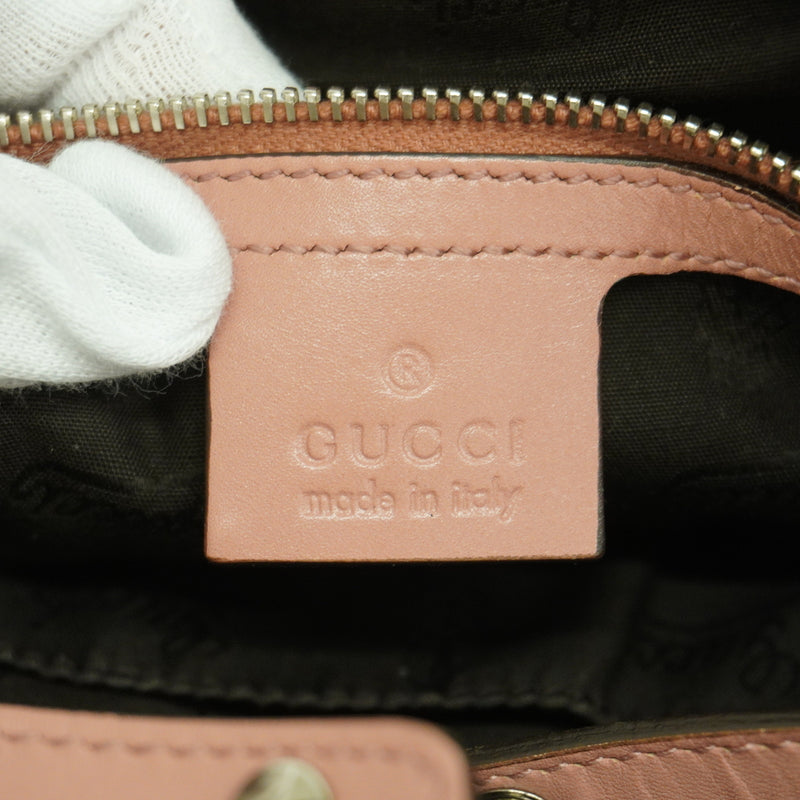 【6ia0682-k】グッチ トートバッグ GGキャンバス 232963 キャンバス ブラウン ピンク ゴールド/シルバー金具【中古】レディース