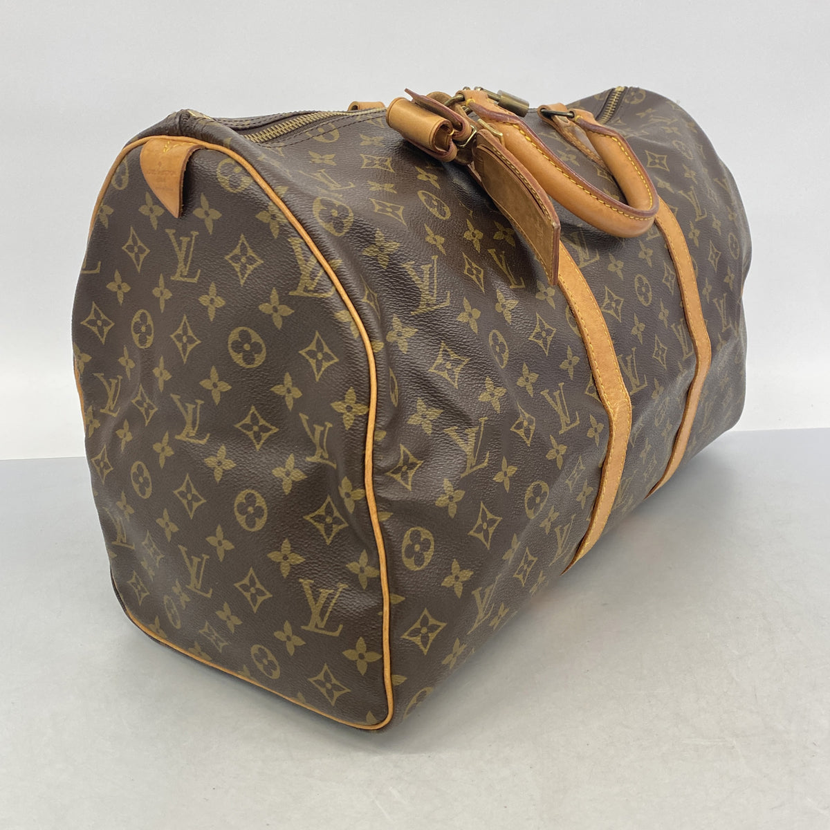 【6ia0692】ルイヴィトン ボストンバッグ モノグラム キーポル50 M41426 ブラウン【中古】メンズ レディース ユニセックス