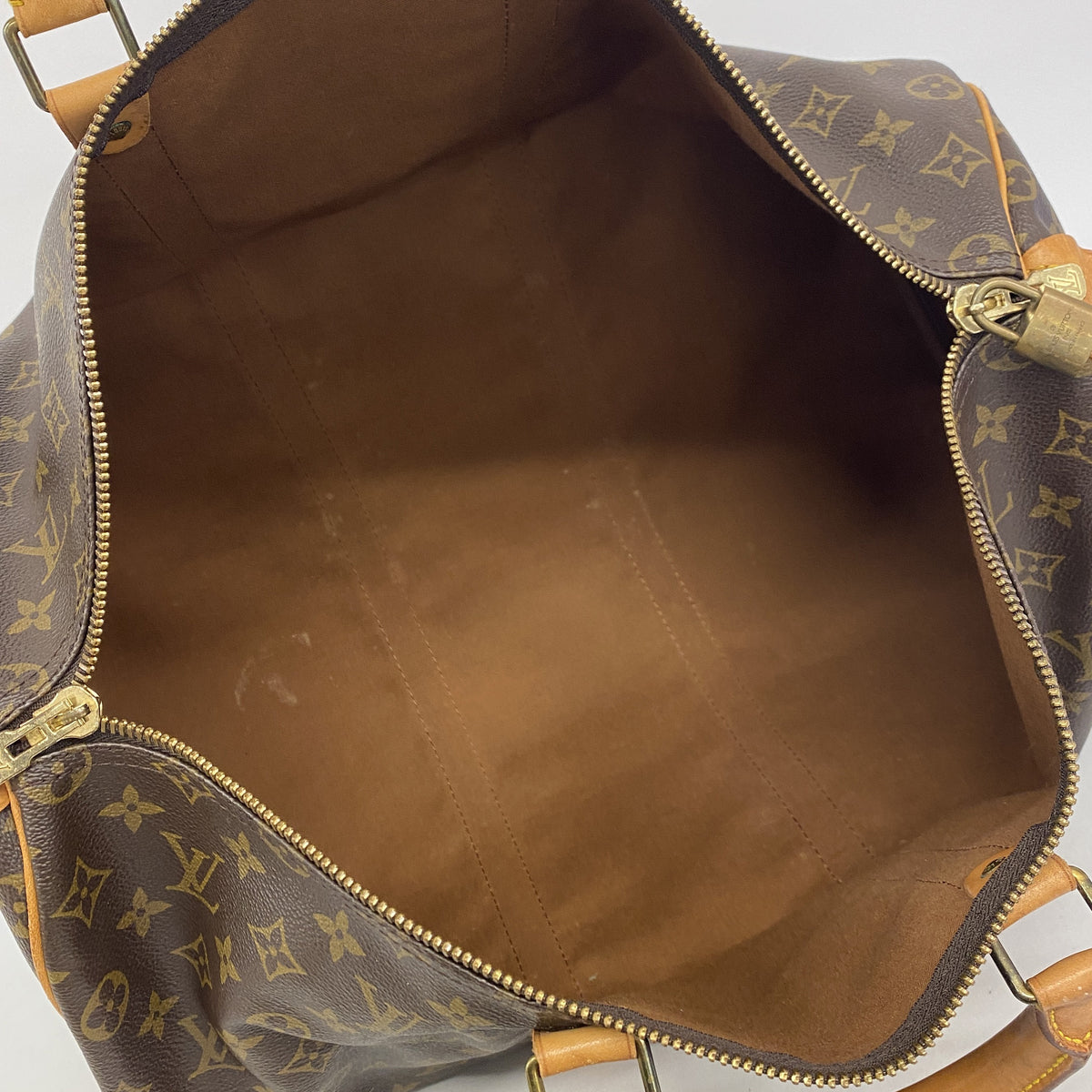 【6ia0692】ルイヴィトン ボストンバッグ モノグラム キーポル50 M41426 ブラウン【中古】メンズ レディース ユニセックス