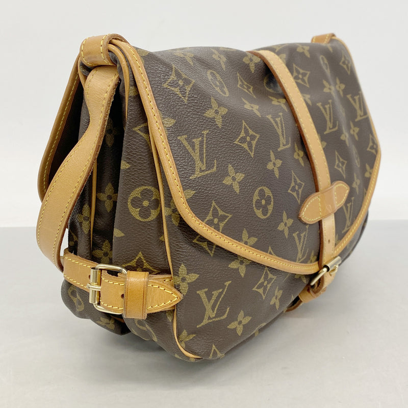 【6ia0696】ルイヴィトン ショルダーバッグ モノグラム ソミュール30 M42256 ブラウン【中古】レディース