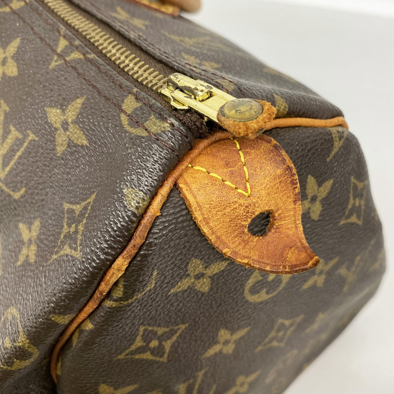 【6ia0707】ルイヴィトン ハンドバッグ モノグラム スピーディ35 M41107 ブラウン【中古】レディース