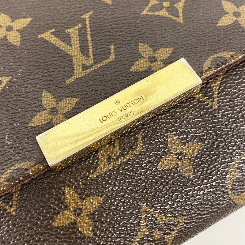 【6ia0708】ルイヴィトン ショルダーバッグ モノグラム フェイボリットMM M40718 ブラウン 2wayバッグ【中古】レディース