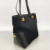 【6ia0712】サルヴァトーレフェラガモ トートバッグ ナイロン ブラック ゴールド金具【中古】レディース