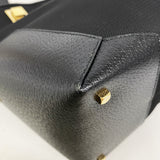 【6ia0712】サルヴァトーレフェラガモ トートバッグ ナイロン ブラック ゴールド金具【中古】レディース