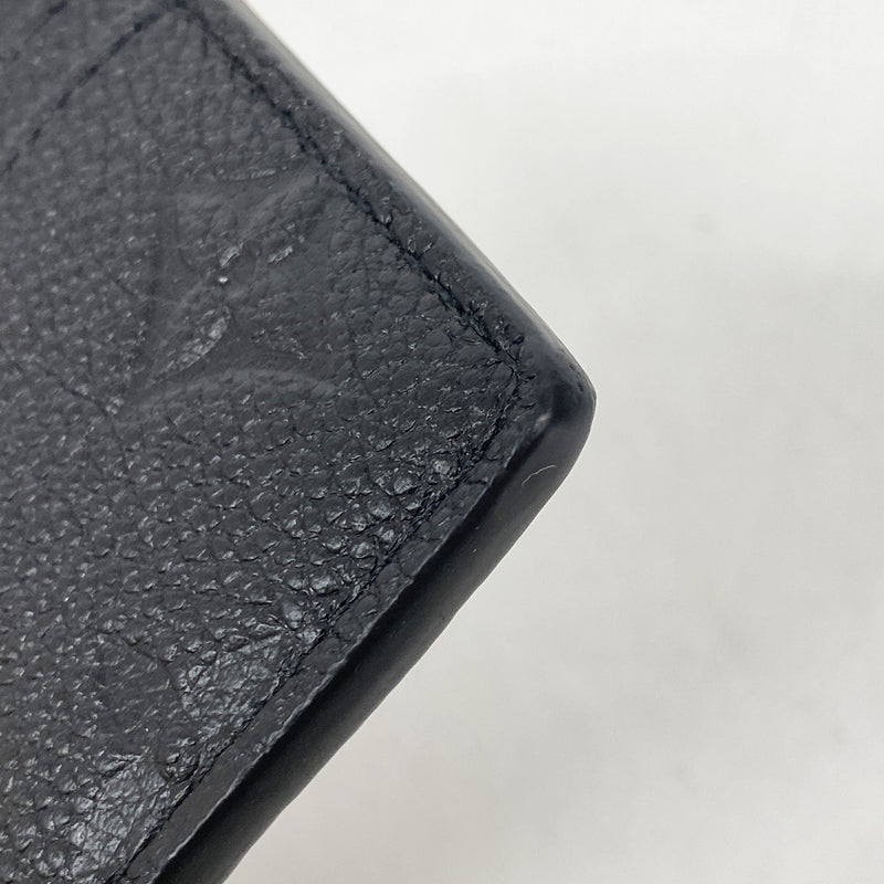 【6ia0721】ルイヴィトン カードケース モノグラム・アンプラント ポルトカルトLVチャーム M82132 ノワール【中古】レディース