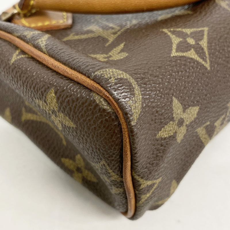 【6ia0727】ルイヴィトン ハンドバッグ モノグラム ミニスピーディ M41534 ブラウン【中古】レディース