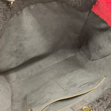 【6ia0728】ルイヴィトン トートバッグ モノグラムテディ オンザゴーGM M55421 ブラック レッド【中古】レディース