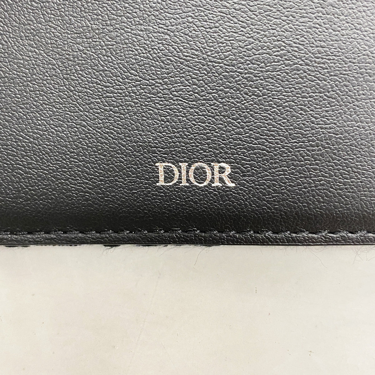 【6ia0740】クリスチャンディオール マネークリップ オブリーク キャンバス ブラック シルバー金具【中古】メンズ