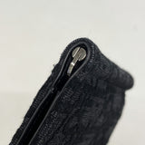 【6ia0740】クリスチャンディオール マネークリップ オブリーク キャンバス ブラック シルバー金具【中古】メンズ