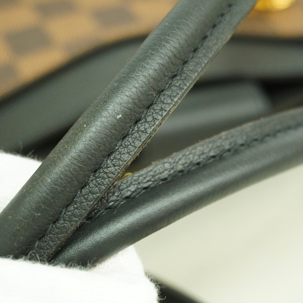 【6ia0743】ルイヴィトン トートバッグ ダミエ LVリバーサイド N40050 エベヌ/ノワール 2wayバッグ【中古】レディース