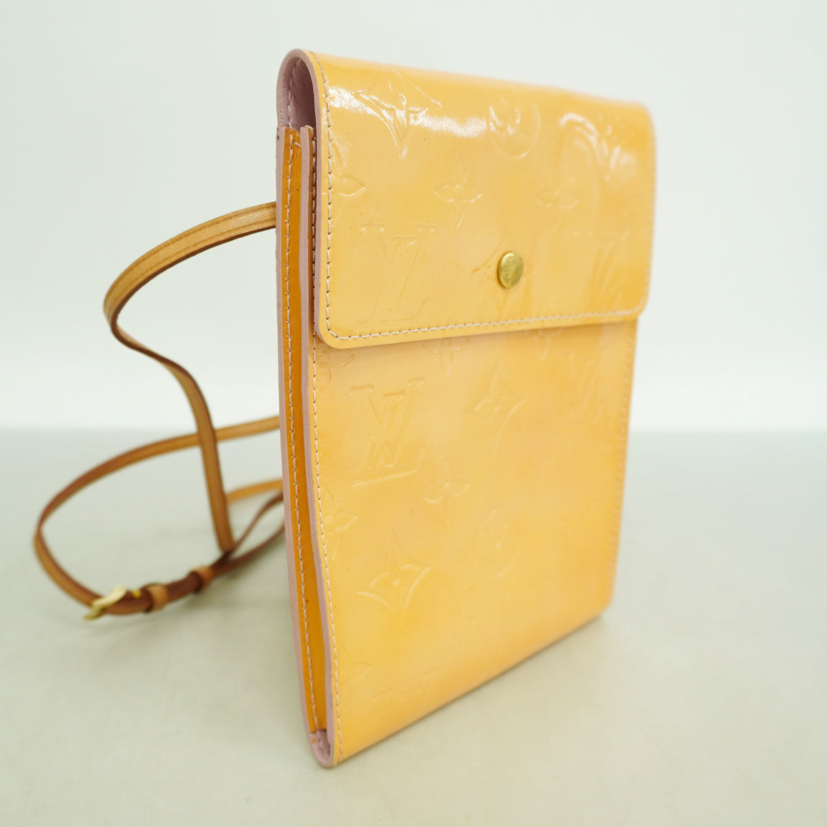 【6ia0748】ルイヴィトン ショルダーバッグ ヴェルニ ケンメア M91061 ローズ【中古】レディース