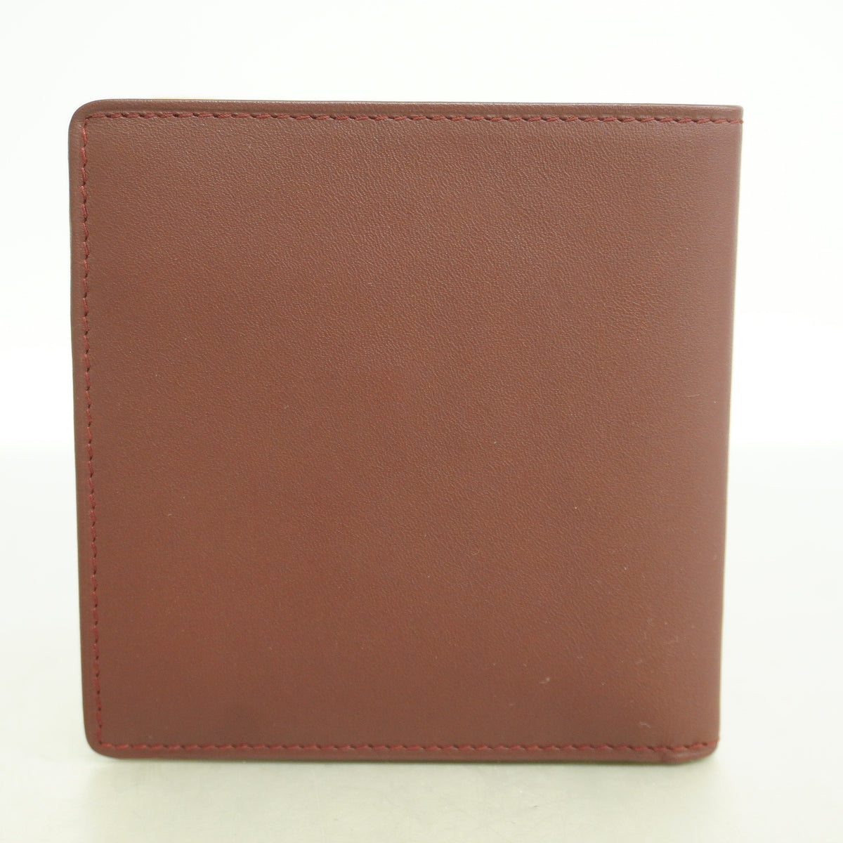 【6ia0750】カルティエ 財布 マスト レザー ボルドー ゴールド金具【中古】メンズ