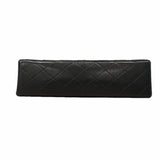 【6ia0752】シャネル ショルダーバッグ マトラッセ Wフラップ Wチェーン ラムスキン ブラック ゴールド金具【中古】レディース