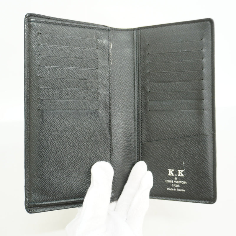 【6ia0760】ルイヴィトン 長財布 タイガ ポルトフォイユブラザ M30501 ノワール【中古】メンズ