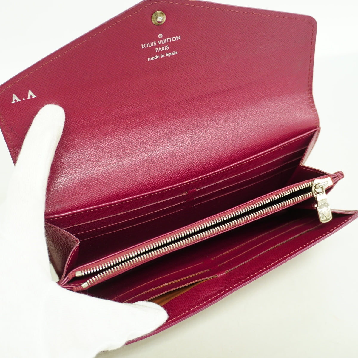【6ia0770】ルイヴィトン 長財布 エピ ポルトフォイユサラ M60580 フューシャ【中古】レディース