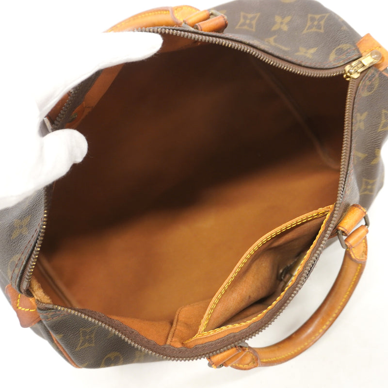 【6ia0778】ルイヴィトン ハンドバッグ モノグラム スピーディ35 M41107 ブラウン【中古】レディース