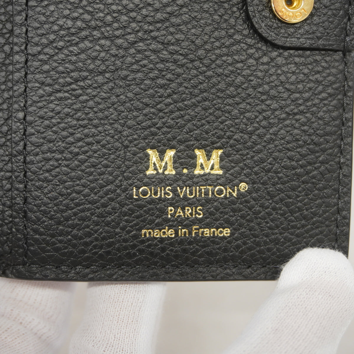 【6ia0781】ルイヴィトン 財布 モノグラム・アンプラント ポルトフォイユリサ M83365 ノワール【中古】レディース