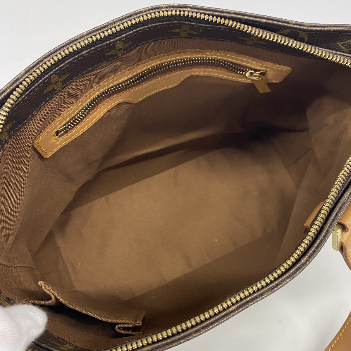 【6ia0792】ルイヴィトン トートバッグ モノグラム カバピアノ M51148 ブラウン【中古】レディース